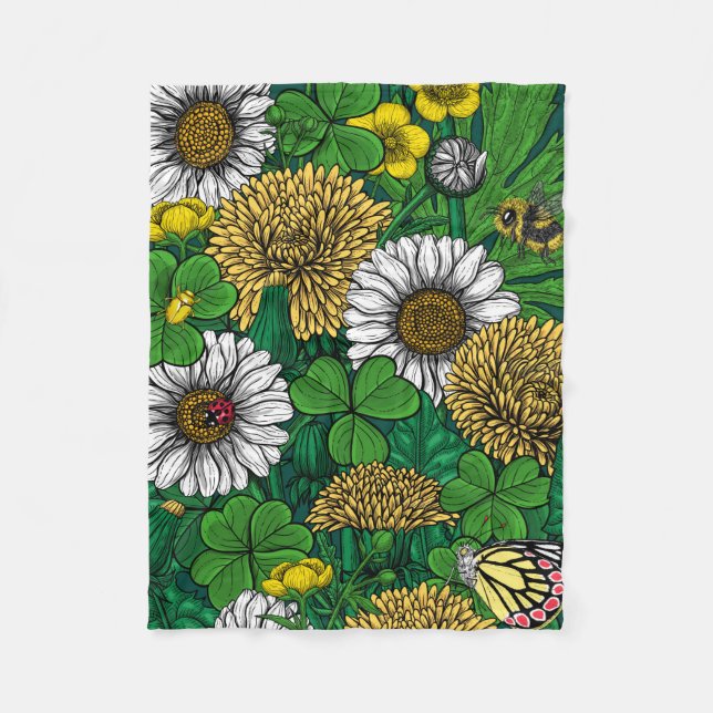 Manta Polar Verde primavera (Anverso)