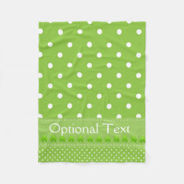 Manta Polar Verde, puntos y rocas