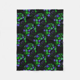 Manta Polar Verde y azul de la diva africana