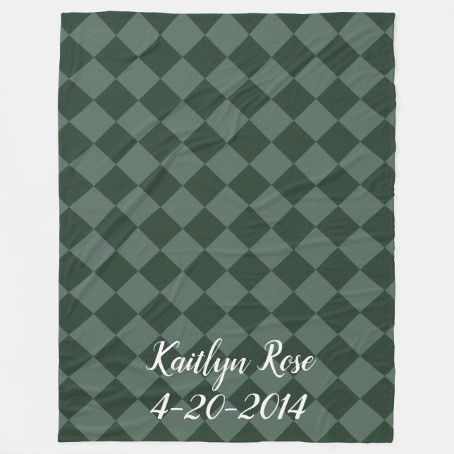 Manta Polar Verificadores de colores - Verde forestal (Anverso)