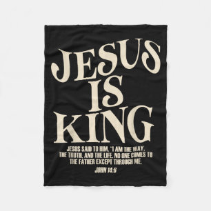 Manta Polar Versículo de la Biblia El Rey es Jesús Juan 14_6 D