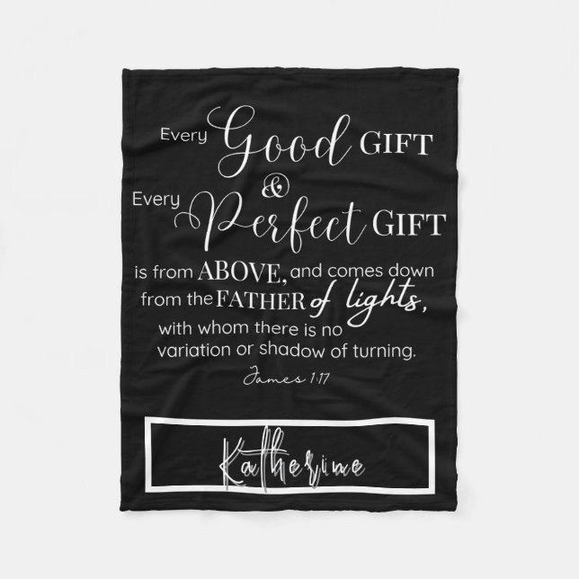 Manta Polar Verso de la Biblia Cristiana Inspiradora Personali (Anverso)