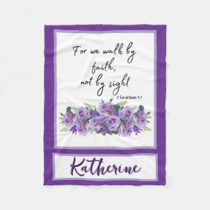 Manta Polar Verso de la Biblia Cristiana Inspiradora Personali