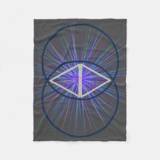 Manta Polar Vesica Pisces with Starburst Fleece Blanket