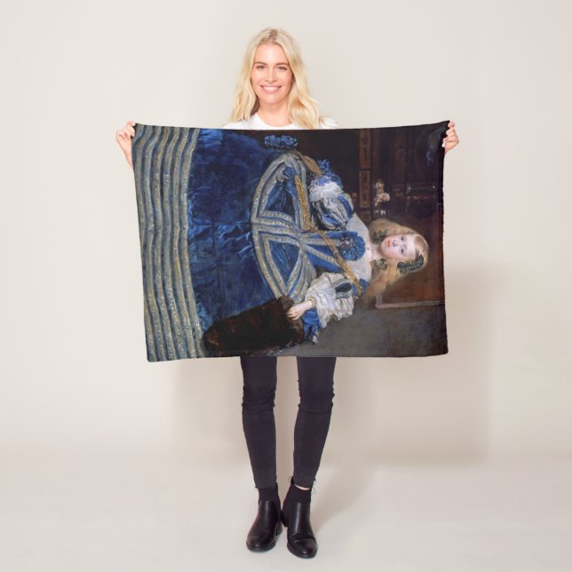 Manta Polar Vestido azul de la infanta Margarita Teresa, Veláz (In situ)