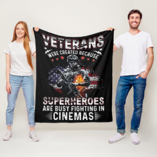 Manta Polar Veteranos Porque Superhéroes Ocupados en los Cines