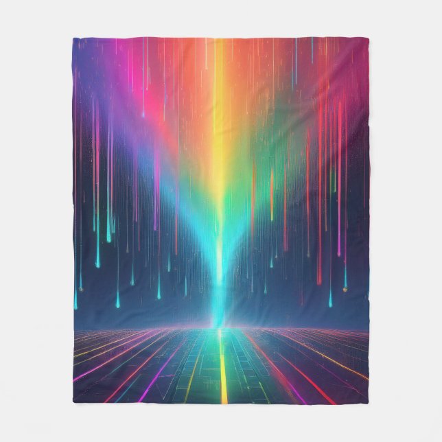 Manta Polar Viaje con gota de arcoiris (Anverso)