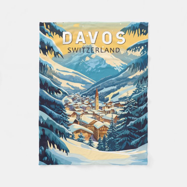 Manta Polar Viaje de arte de Davos Suiza (Anverso)