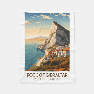 Manta Polar Viaje de arte del Rock of Gibraltar