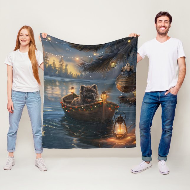 Manta Polar Viaje de los Navidades festivos Affenpinscher (In situ)