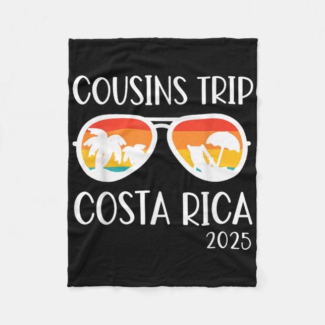 Manta Polar Viaje de Primos 2025 Familia Costa Rica Fin de Sem (Anverso)