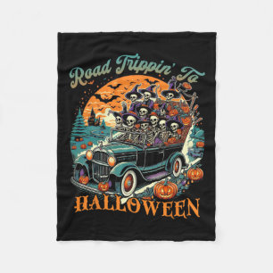 Manta Polar Viaje Por Carretera A Halloween Summer Skeletine R