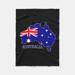 Manta Polar Viajes de mapas de bandera australiana