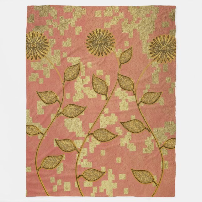 Manta Polar Vibe de temporada de vacaciones de oro (Anverso)