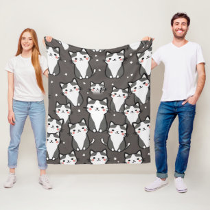 Manta Polar Vibes de gatos curas