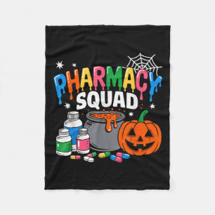 Manta Polar Vibes De Halloween Para Farmacéuticos Y