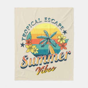 Manta Polar Vibes de verano - Escapada tropical