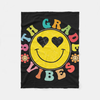 Manta Polar Vibraciones de 8vo Grado Cara Feliz Sonrisa Regalo