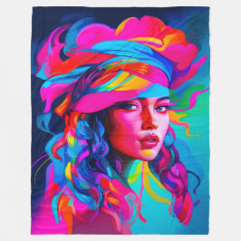 Manta Polar Vibrant Abstract Portrait