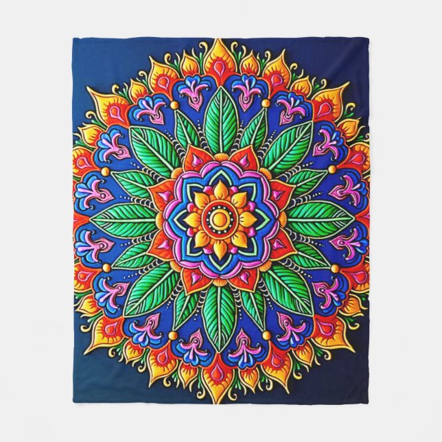Manta Polar Vibrant Mandala Artistry (Anverso)