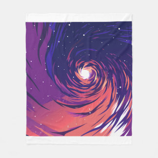 Manta Polar Vibrant Swirling Galaxy with Bright Center