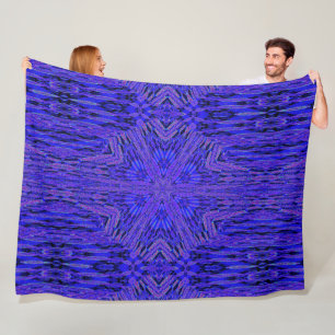 Manta Polar Vibrante clavel azul bohemio Resumen acogedor