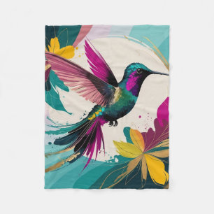 Manta Polar Vibrante colibrí en vuelo: un resumen tropical