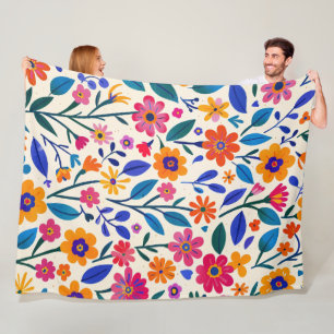 Manta Polar Vibrante Glow Garden 60x80 Fleece Blanket