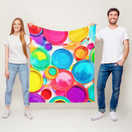 Manta Polar Vibrante pintura paleta