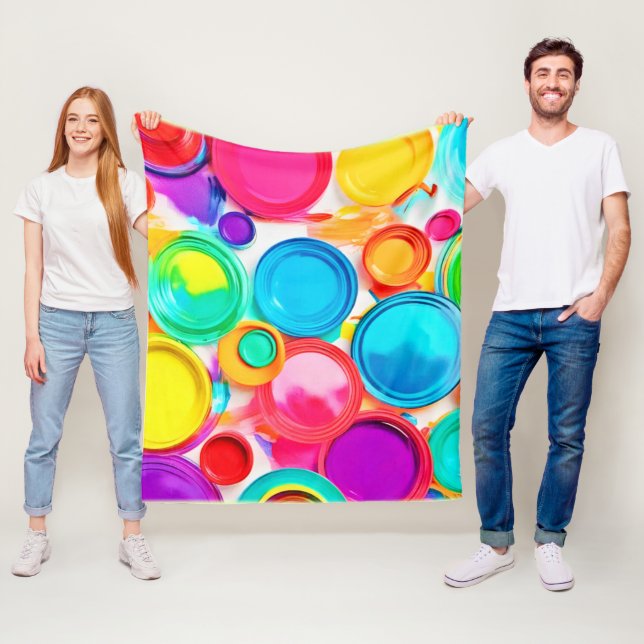 Manta Polar Vibrante pintura paleta (In situ)