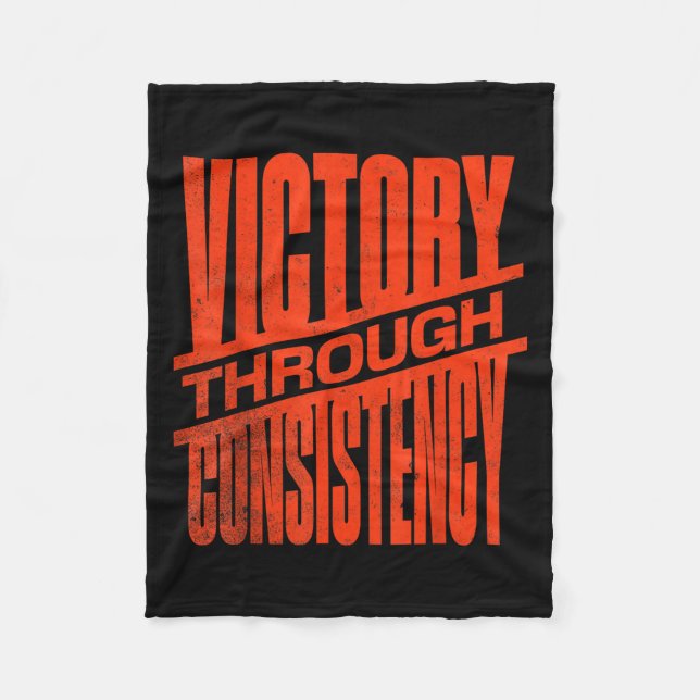 Manta Polar Victory Through Consistency Motivational Insration (Anverso)
