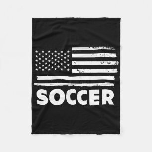 Manta Polar Vida de Fútbol Bandera de EE. UU. Diseño Deportivo
