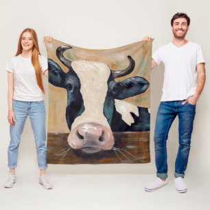 Manta Polar Vida de la granja - Gunther la vaca