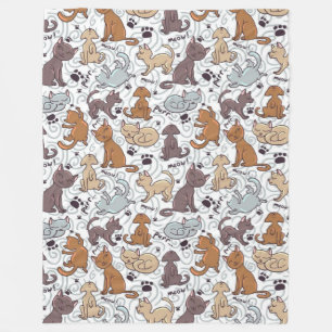 Manta Polar Vida diaria de los gatos