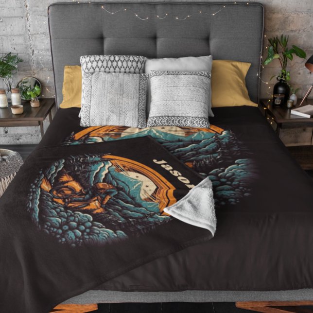 Manta Polar Vida en bicicleta, personalizable retro (Subido por el creador)