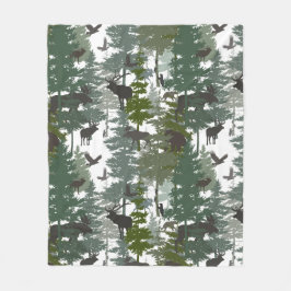 Manta Polar Vida silvestre de los bosques