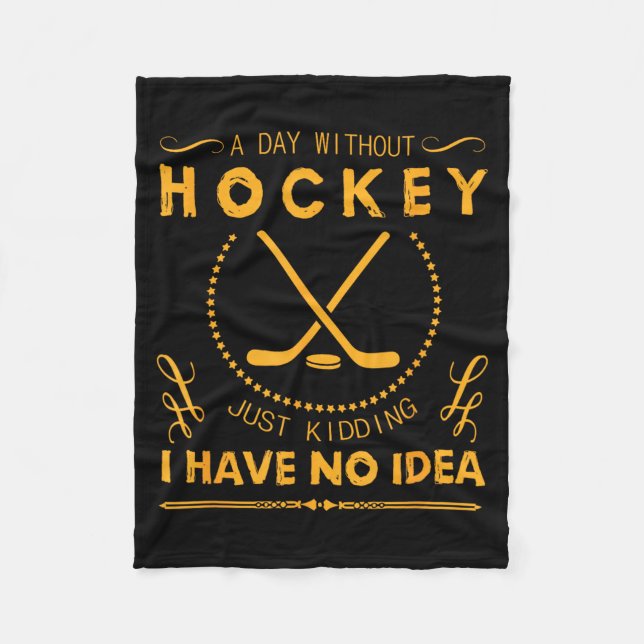 Manta Polar Vida Sin Hockey (Anverso)