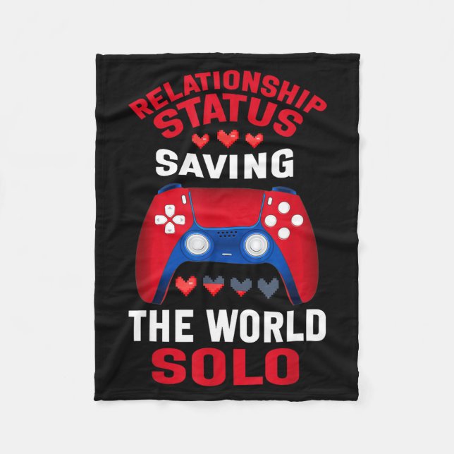 Manta Polar Video Games Valentines Day Gamer Gaming  (Anverso)