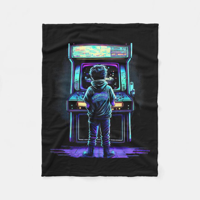 Manta Polar Videojuego Antiguo Retro Arcade 3  (Anverso)