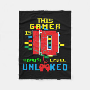 Manta Polar Videojuego de camisas de cumpleaños Desbloqueado N