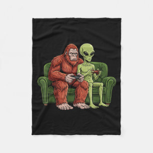 Manta Polar Videojuegos de alienígenas de Bigfoot Sasquatch Ov