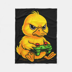 Manta Polar Videojuegos de pato amarillo Gamer Gaming Animal B