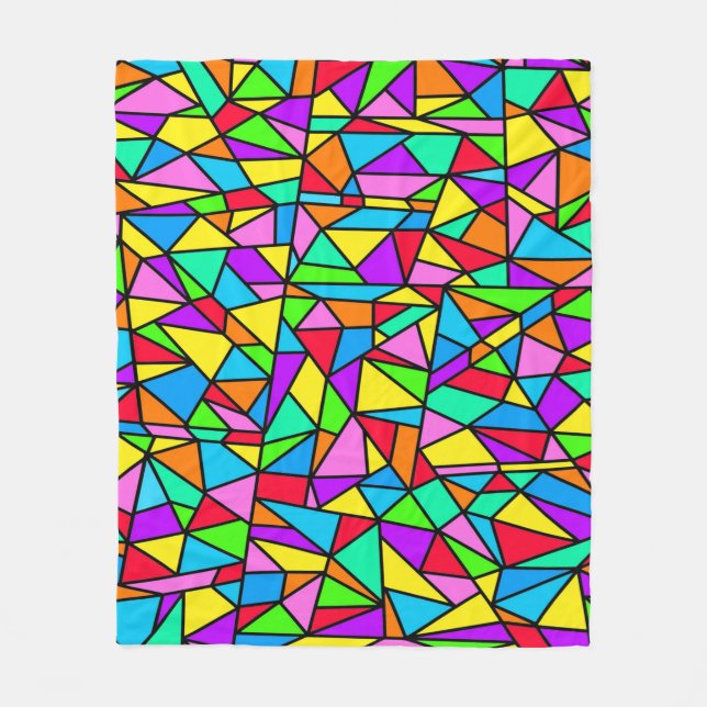 Manta Polar Vidrio de colores Arcoíris (Anverso)