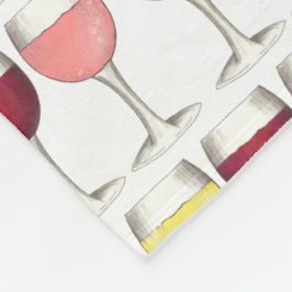 Manta Polar Vidrio de Rosé Blanco Rojo Glasses Winery Wine Lov