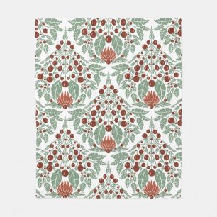 Manta Polar Vieira floral de estilo Art Nouveau