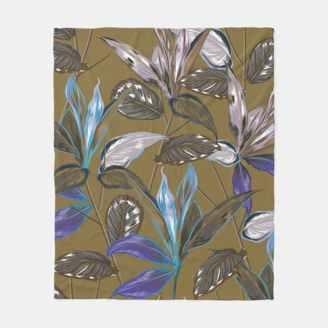 Manta Polar Vieja textura de pared con grietas, fondo retro,   (Anverso)