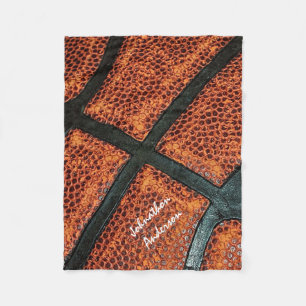 Manta Polar Viejo modelo retro del baloncesto con nombre