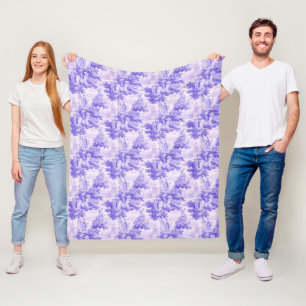 Manta Polar Viejo toile morado de alegría