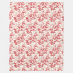 Manta Polar Viejo toile rojo de alegría
