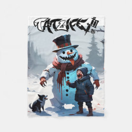 Manta Polar Viento malo Snowman y amigos